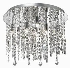 Krištáľové svietidlo IDEAL LUX Royal PL8 CHRÓM 052991