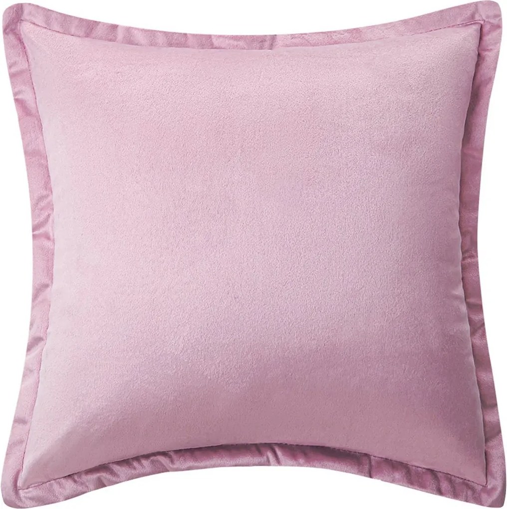 Velúrová obliečka na vankúš SOFT VELVET púdrová 40x40 cm