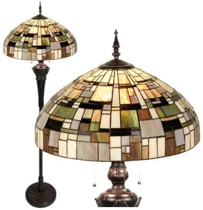 Luxury vitráž Tiffany lampa stojacia kolekcia JASPER Ø50*166