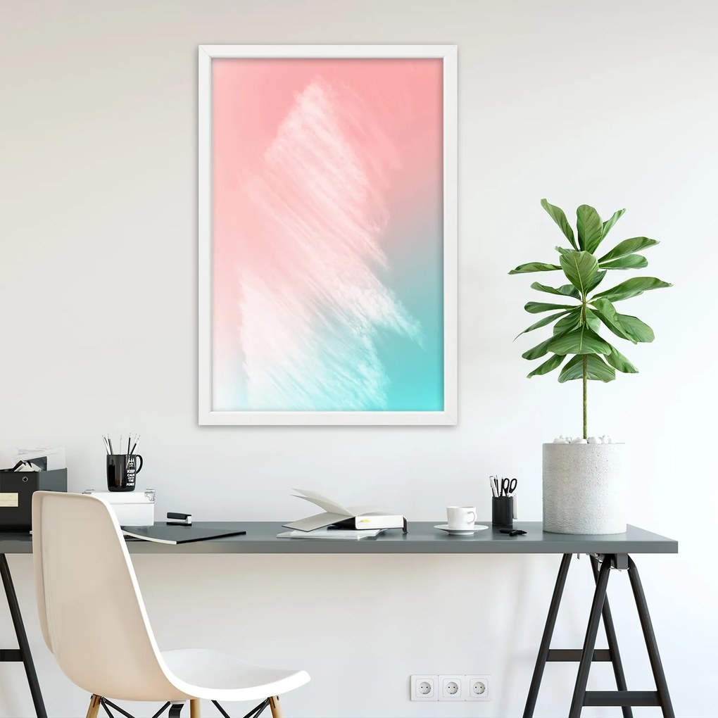 Gario Plagát Pastelová abstrakcia Farba rámu: Bez rámu, Rozmery: 40 x 60 cm