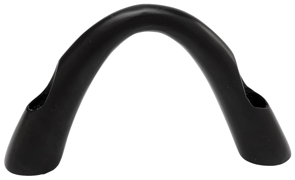 Bow Duo svietnik čierny 13 cm