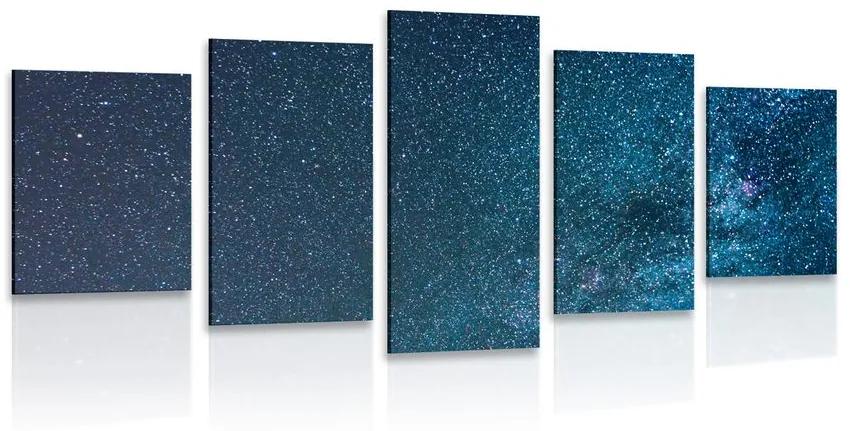 5-dielny obraz mliečna dráha medzi hviezdami Varianta: 100x50