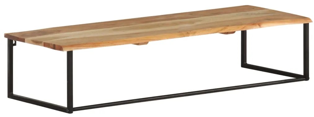 vidaXL Vešiak so živou hranou 100x35x22 cm masívne akáciové drevo