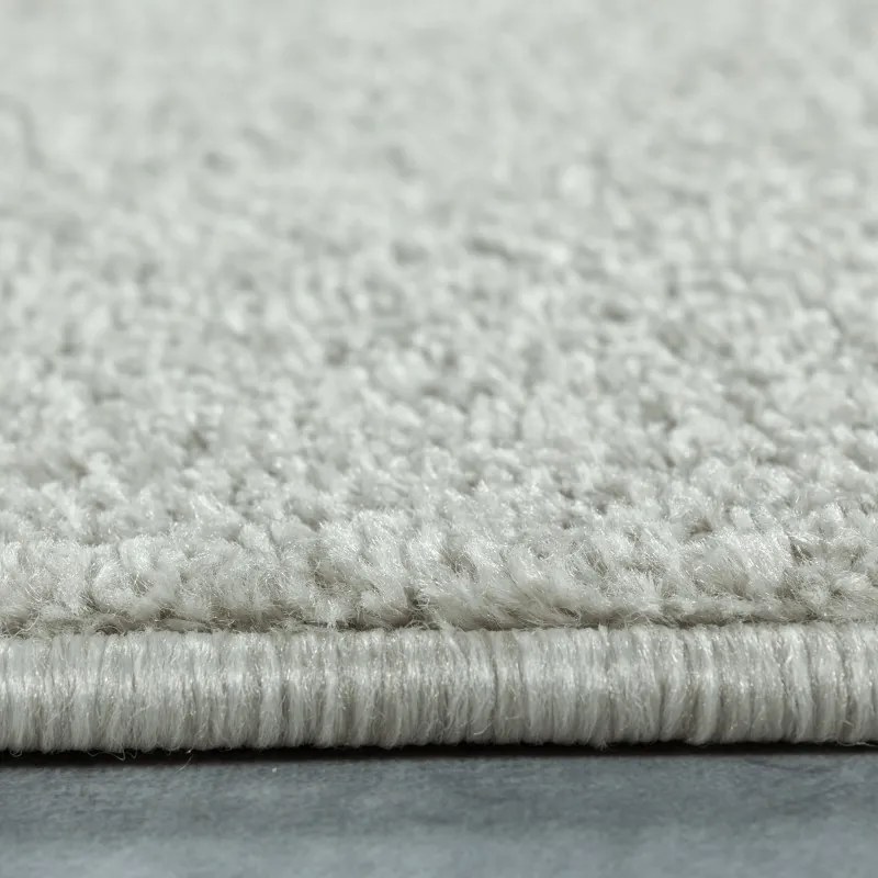 Ayyildiz, Kusový koberec Ata 7000 cream kruh, 200x200 (priemer) kruh, béžová, šedá, obývacia izba