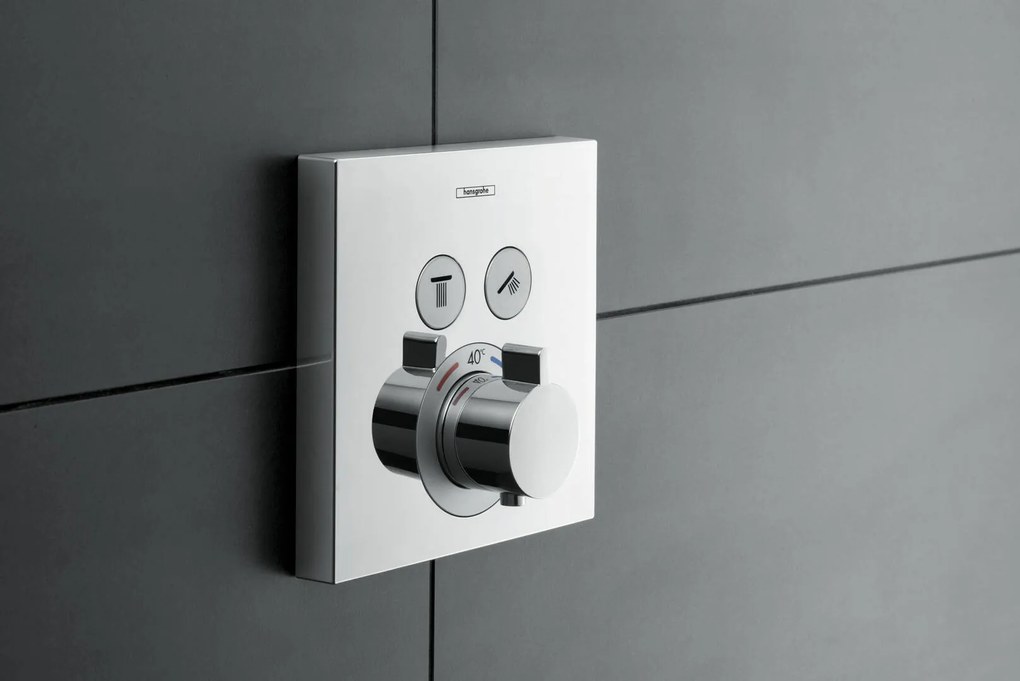 Hansgrohe Shower Select, termostatická batéria pod omietku, na 2 výstupy, chrómová, HAN-15763000