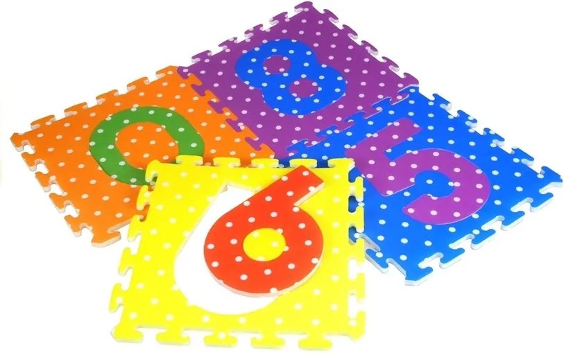 LEAN Penové puzzle na podlahu abeceda a čísla 36 kusov
