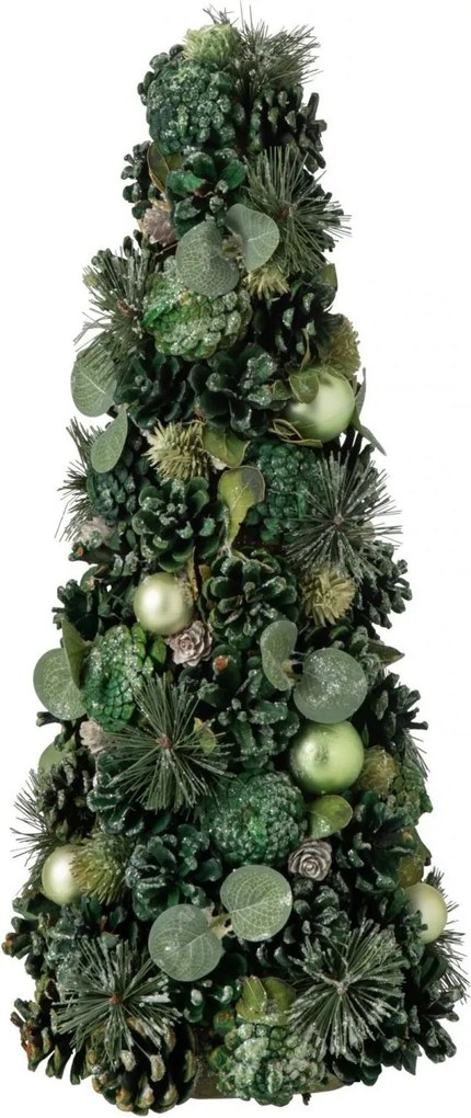 Zelený vianočný stromček so šiškami Pinecone – 21*21*50 cm