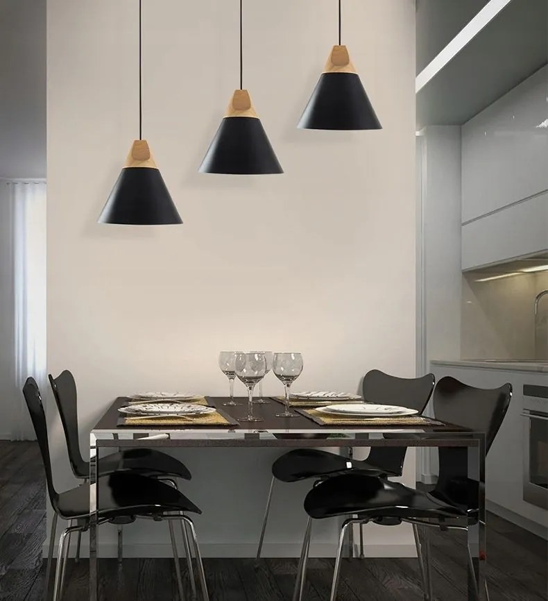 Dekorstudio Retro stropná lampa Loft Scandi C čierna
