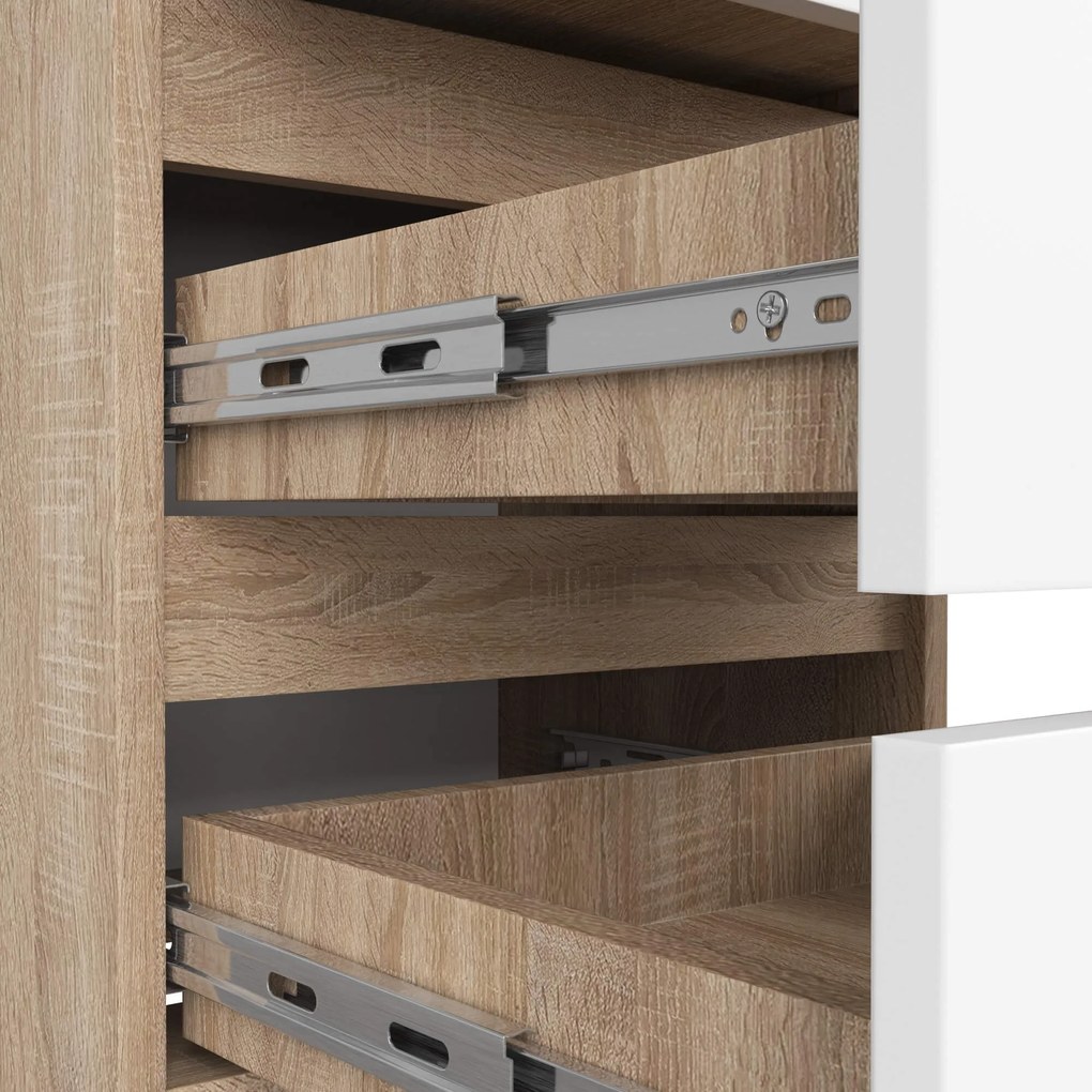 Komoda CL3 40 cm dub sonoma/biela