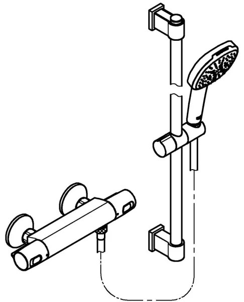 GROHE 34237003 - Termostatická sprchová batéria PRECISION TREND 150 mm chróm