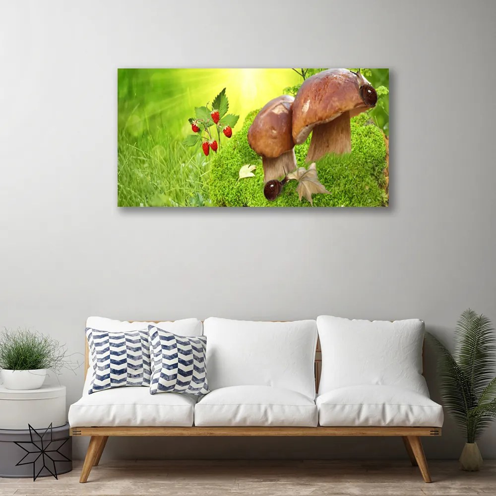 Obraz na plátne Huby divoké jahody 140x70 cm