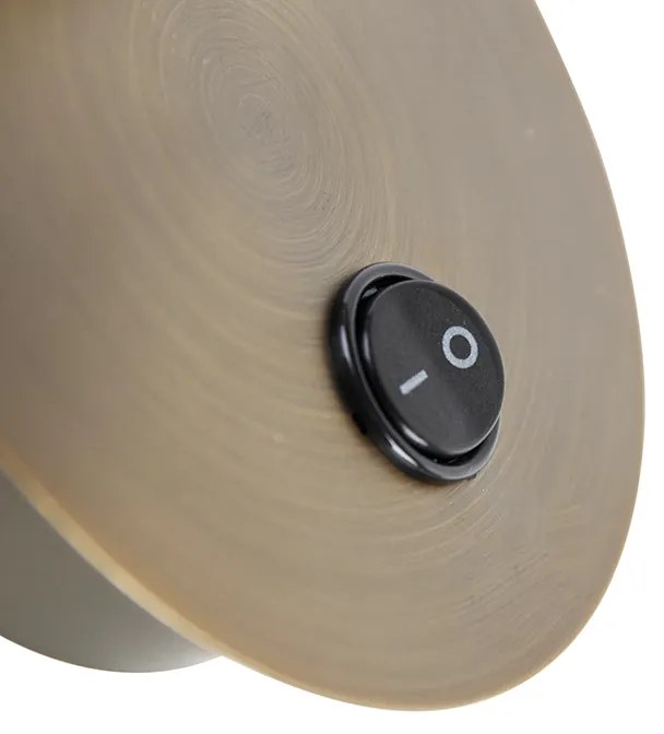 Inteligentný bronzový nástenný reflektor otočný a naklápací s vypínačom Vrátane Wifi GU10 50mm - Karin 1