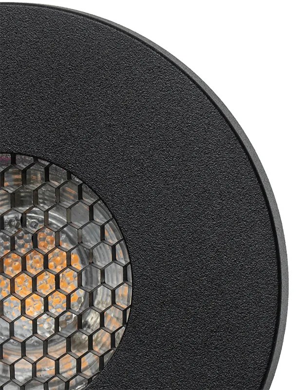 Moderné zapustené bodové svetlo čierne IP54 - Shed Honey