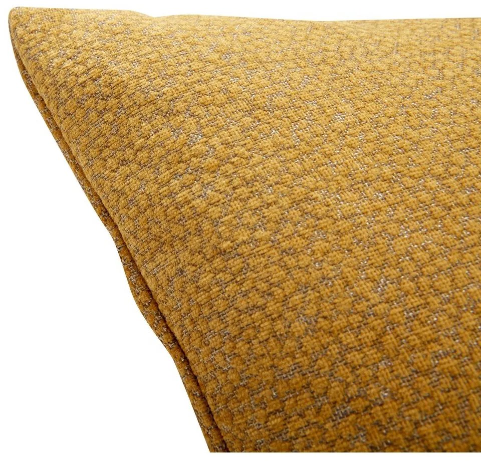 Žltý vankúš Hübsch Nela, 60 x 60 cm