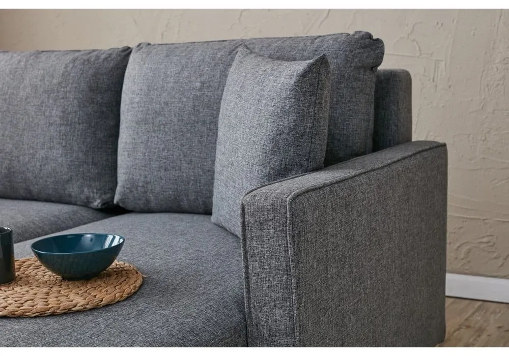 Tmavosivá rozkladacia pohovka 210 cm Eva – Balcab Home