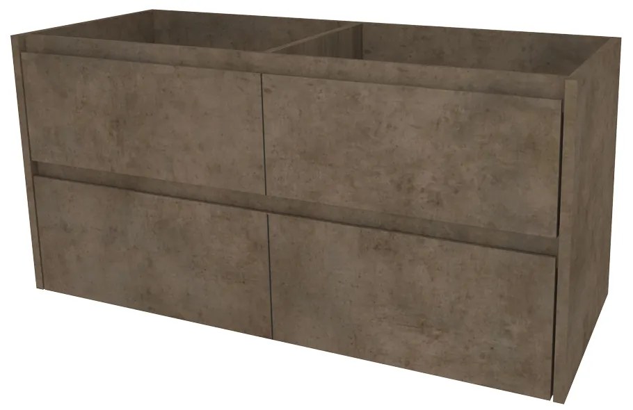 Mereo Opto, kúpeľňová skrinka 121 cm, Multidecor, Betón Chicago tmavosivý, MER-CN993SBCS2