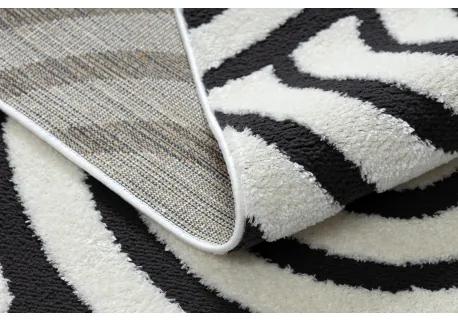 Moderný koberec MODE 8629 mušle krémová / čierna Veľkosť: 160x220 cm