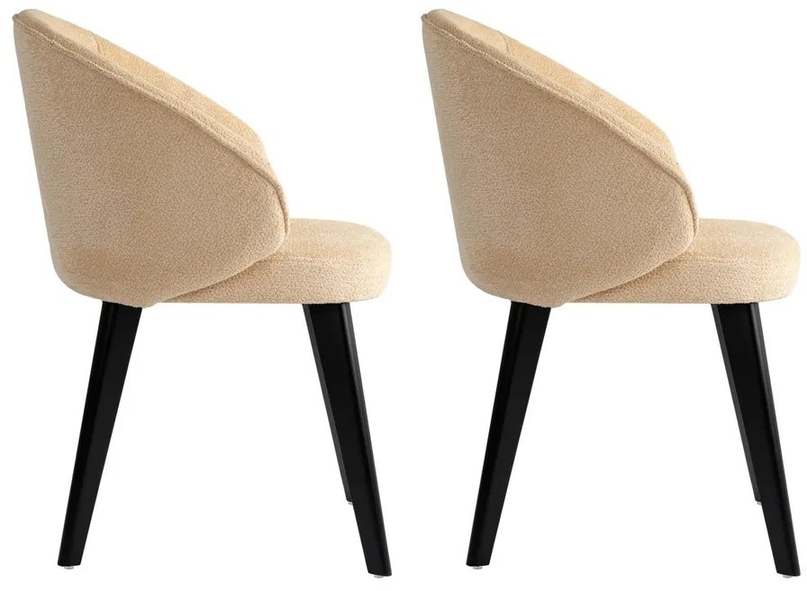 Sada jedálenských stoličiek Bentley Beige andBlack, 2 ks