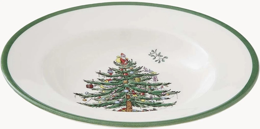Hlboké taniere Christmas Tree, 4 ks