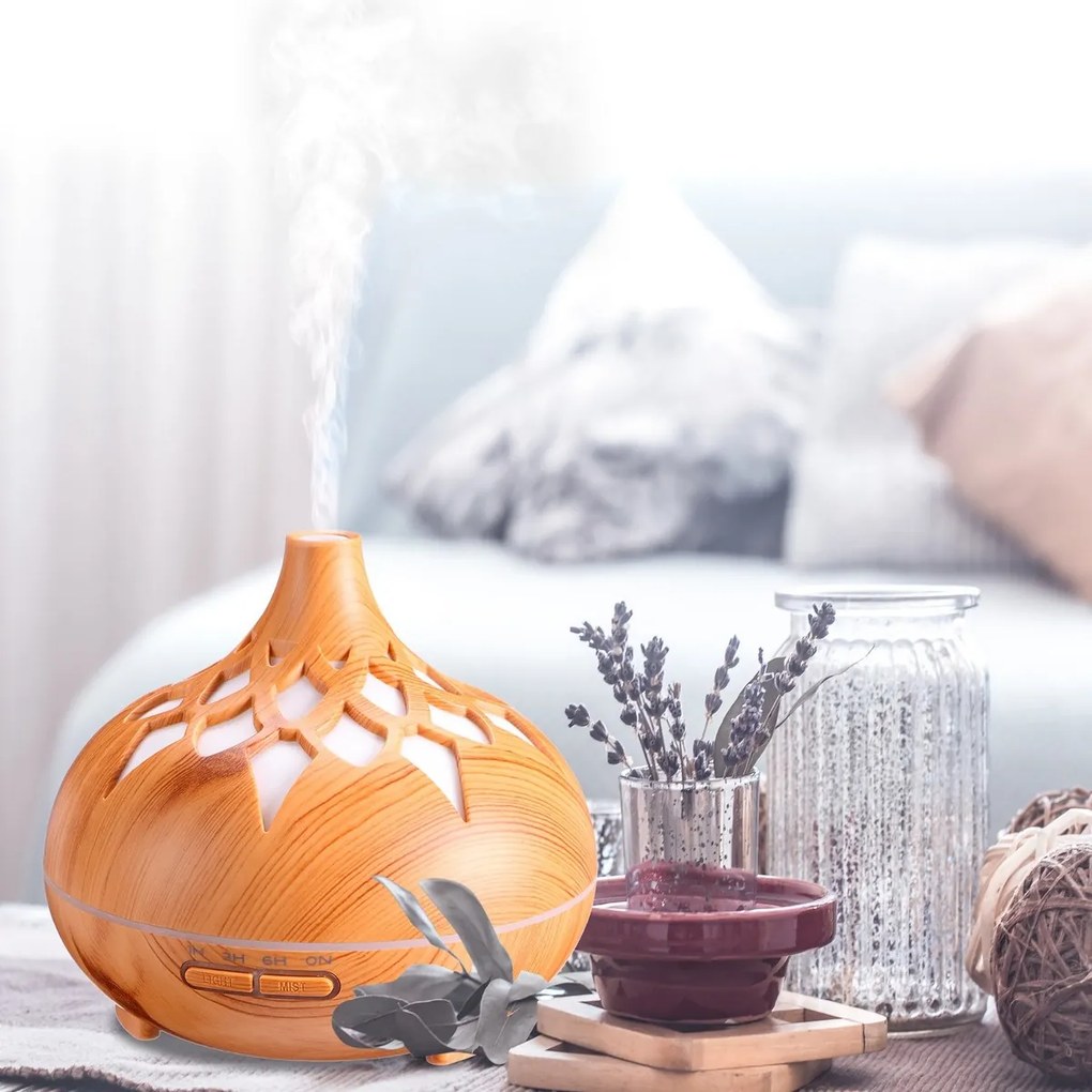 Sixtol Aróma difuzér Palm svetlé drevo, 500 ml