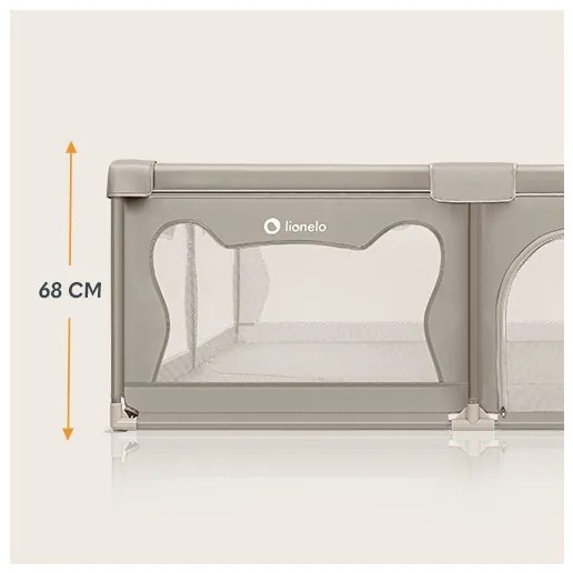 Lionelo - Hracia ohrádka WILLOW XL béžová