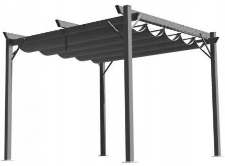 Sammer Záhradná pergola v sivej farbe 3x4 m TUN5699