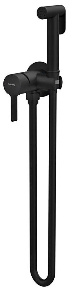 Sapho-Bidetová batéria so sprškou na podomietkovú inštaláciu ICONIC matná čierna