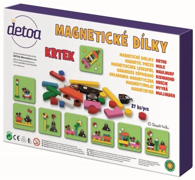 Detoa magnetické dílky Krtek mini