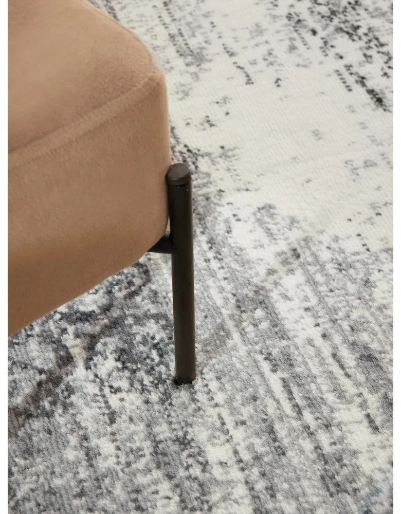 Sivo-krémový okrúhly koberec ø 120 cm Gloria Lydia – Hanse Home