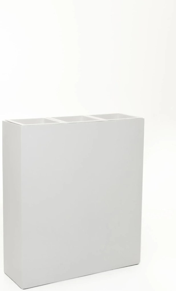 Kvetináč ELEMENTO, sklolaminát, šírka 88 cm, biela