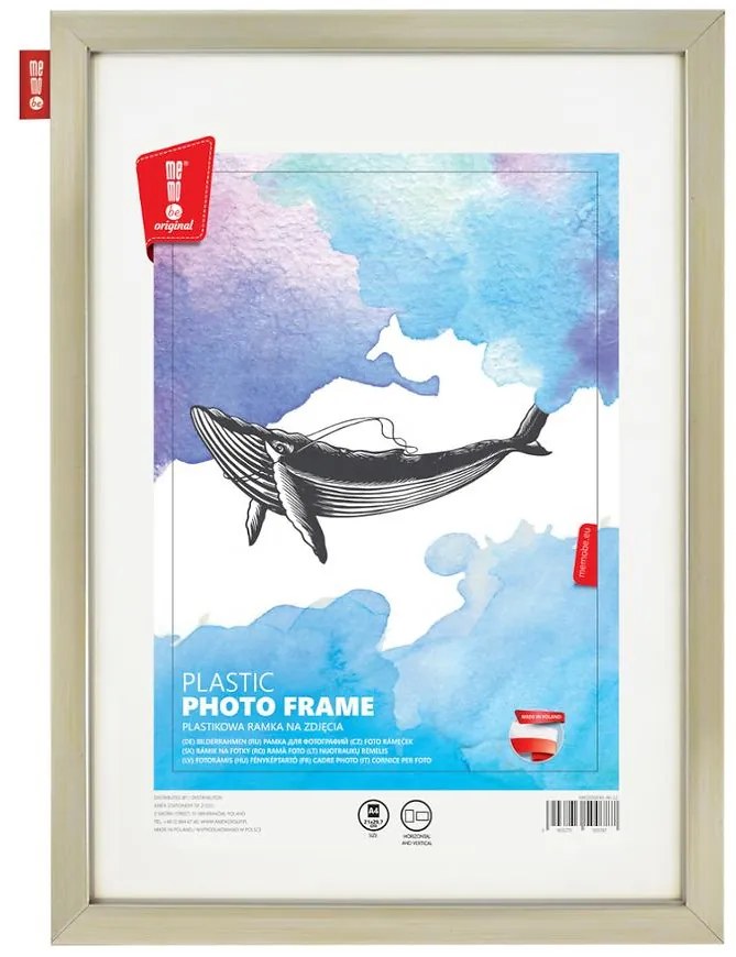 Fotorámik hliníkový striebro 21x29 cm