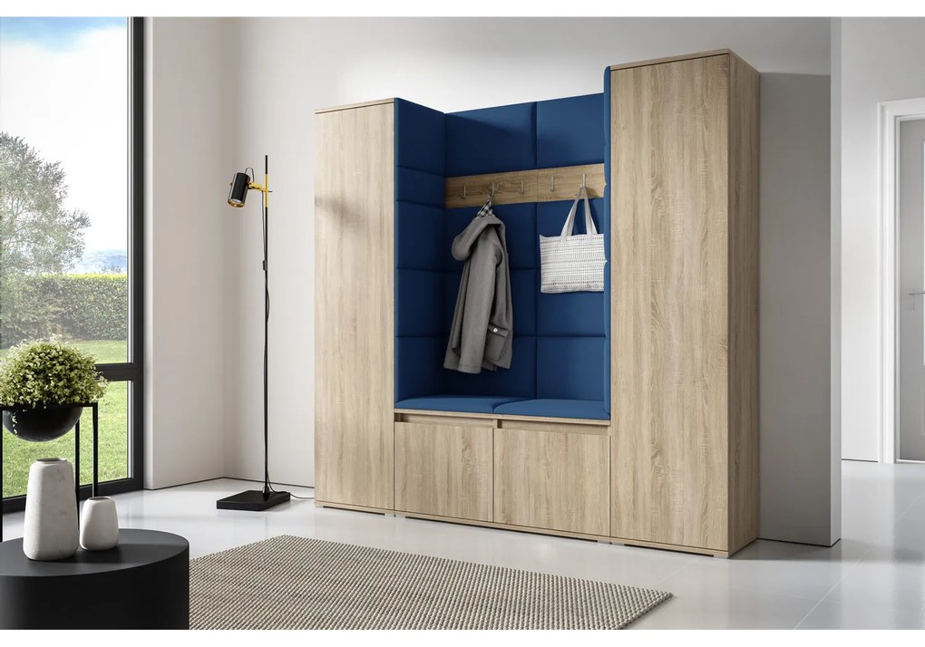 Predsieňová stena AMI 31 Bez zrkadla Dub sonoma Námornícka modrá