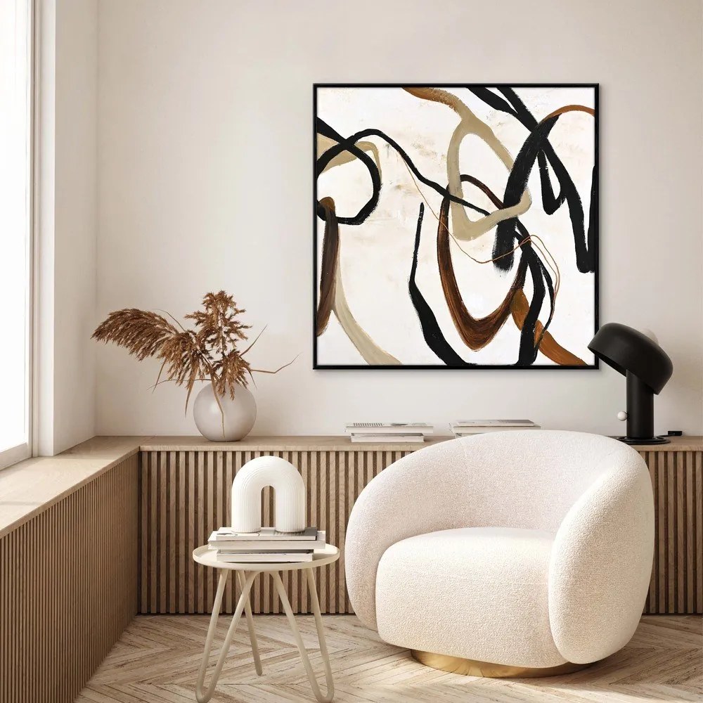 Ručne maľovaný obraz 100x100 cm Once Again – Malerifabrikken