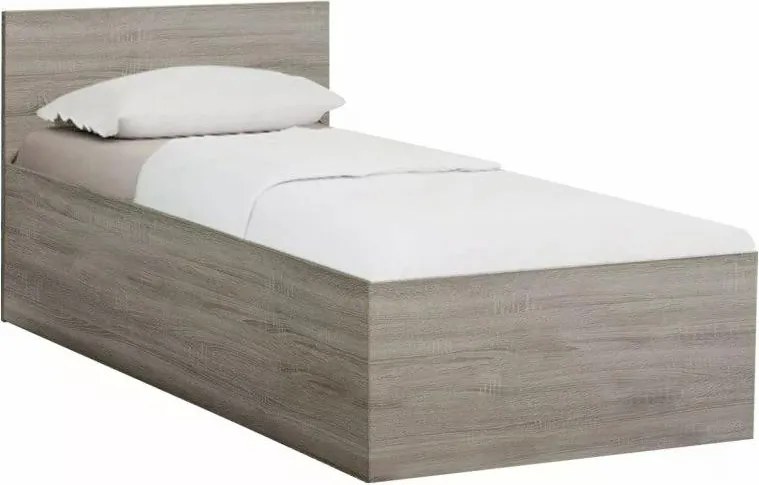 Posteľ SOFIA 80 x 200 cm, dub lanýž Rošt: S lamelovým roštom, Matrac: Matrac COCO MAXI 20 cm