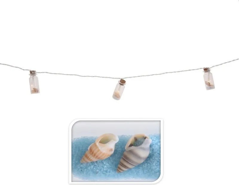 Morská girlanda s LED – modrá 180 cm