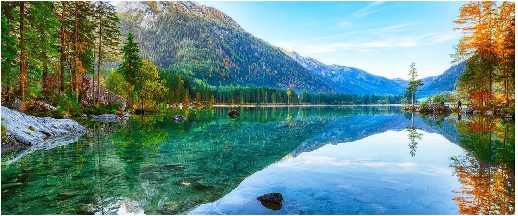 Obraz - Jazero Hintersee (120x50 cm)