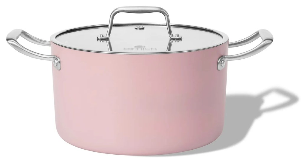 Elmich Nepriľnavý keramický hrniec Vital Ø 20 cm (3.5L) - ružová