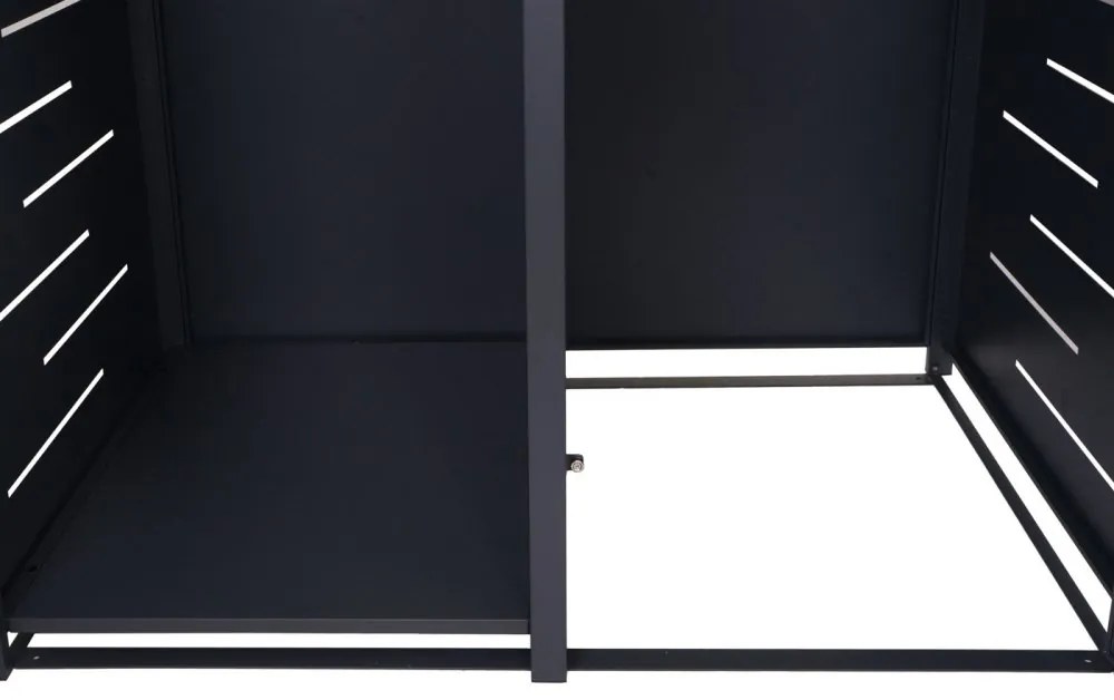 Prístrešok na smetiaku a drevo E83