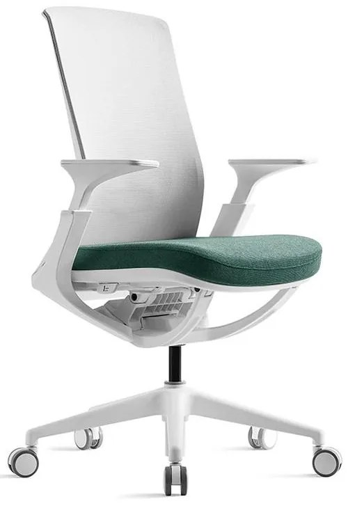 BESTUHL Kancelárska stolička ROLY WHITE zelená deep green