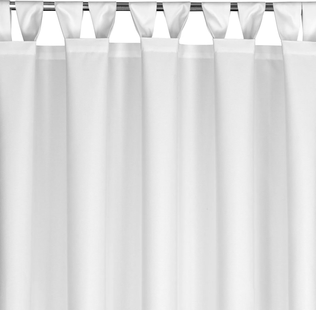 ZÁHRADNÝ VODEODOLNÝ ZÁVES NA PÚTKACH GARDEN 155X220 CM BIELA