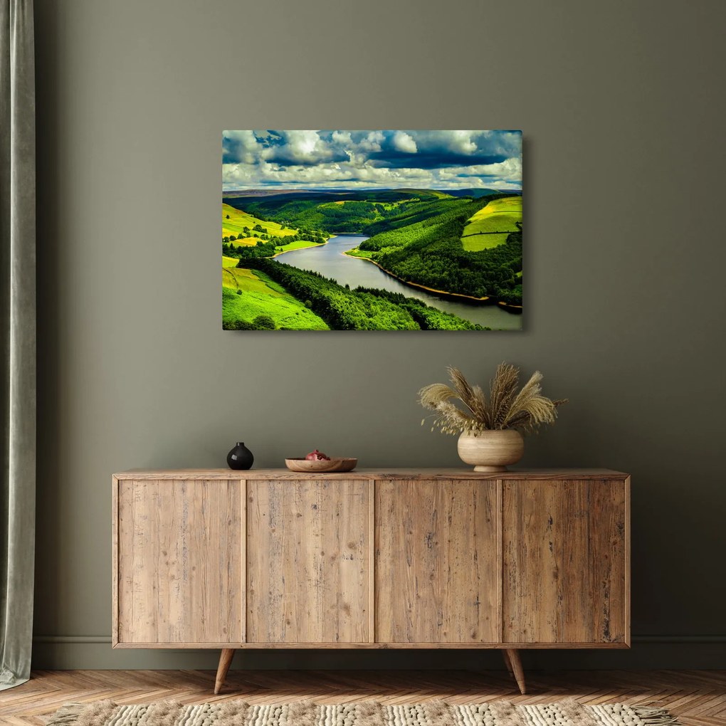 Obraz - Zelená krajina (90x60 cm)