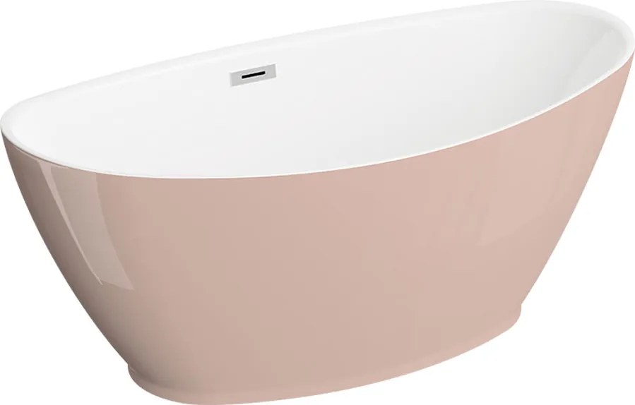 Polimat Akrylátová voľne stojaca vaňa Mango 150x75 POLIMAT-Rozmery: 150x75, POLIMAT-Farba vane: Biela / grafit lesk