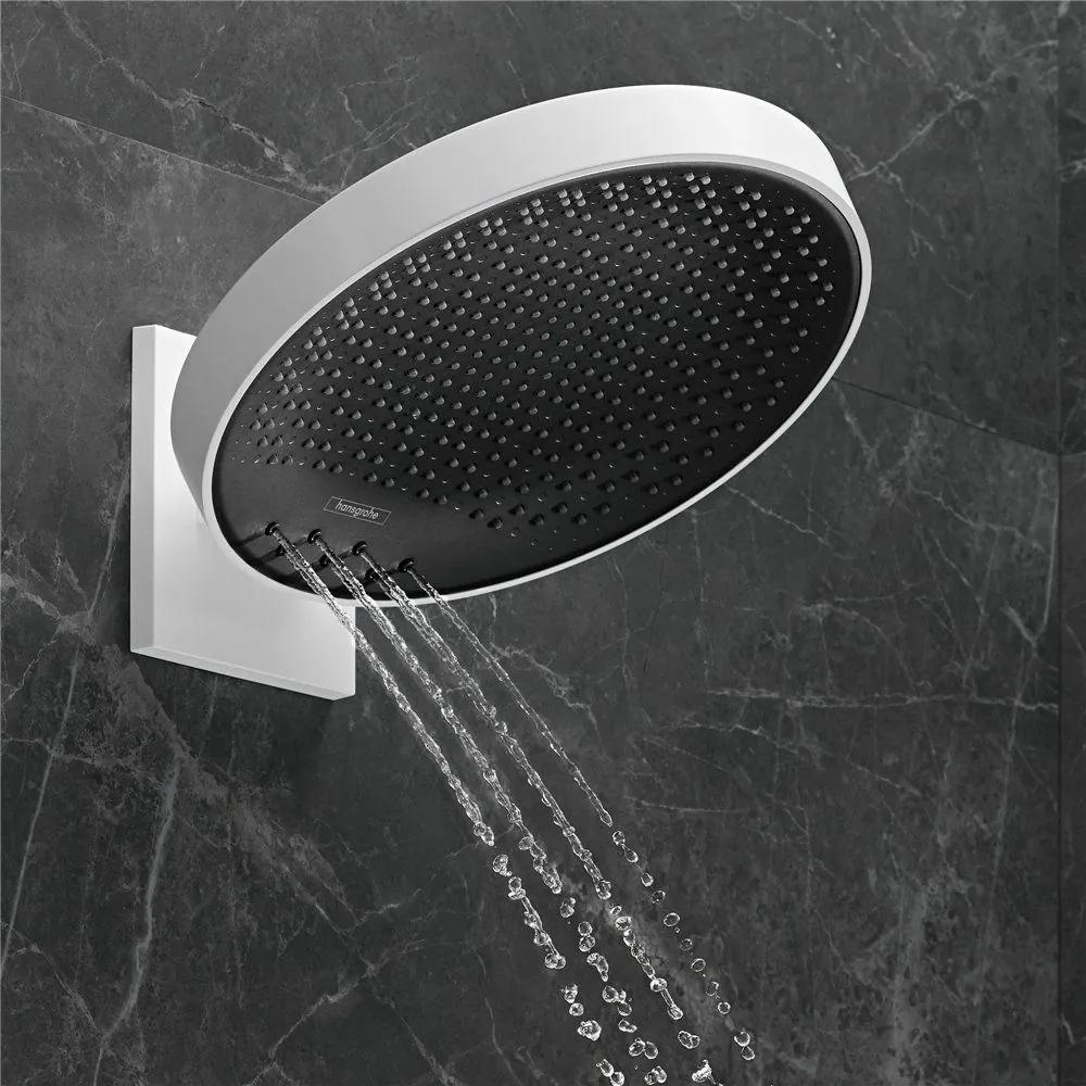 HANSGROHE Rainfinity horná sprcha 3jet s nástenným pripojením, priemer 360 mm, matná biela, 26234700