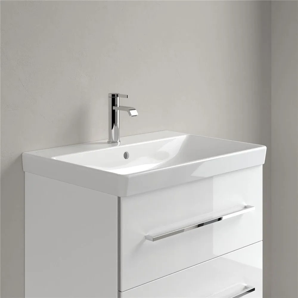 VILLEROY & BOCH Avento závesné umývadlo s otvorom, s prepadom, 650 x 470 mm, biela alpská, 41586501