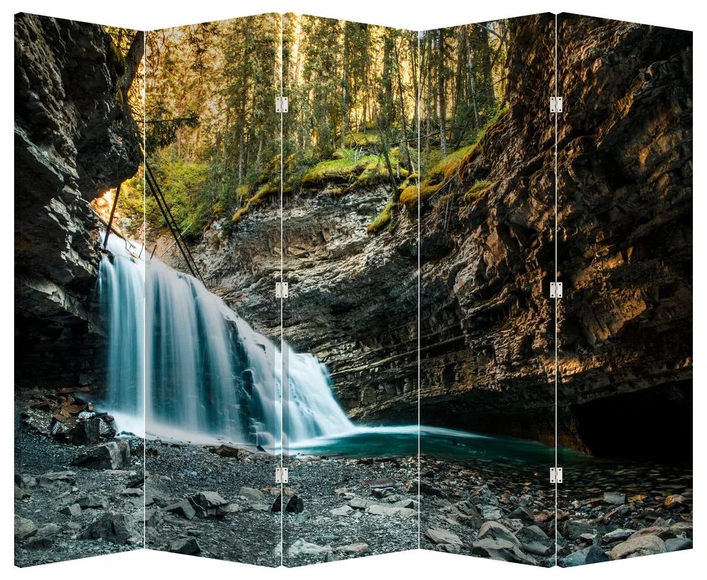 Paraván - Lesný vodopád (210x170 cm)