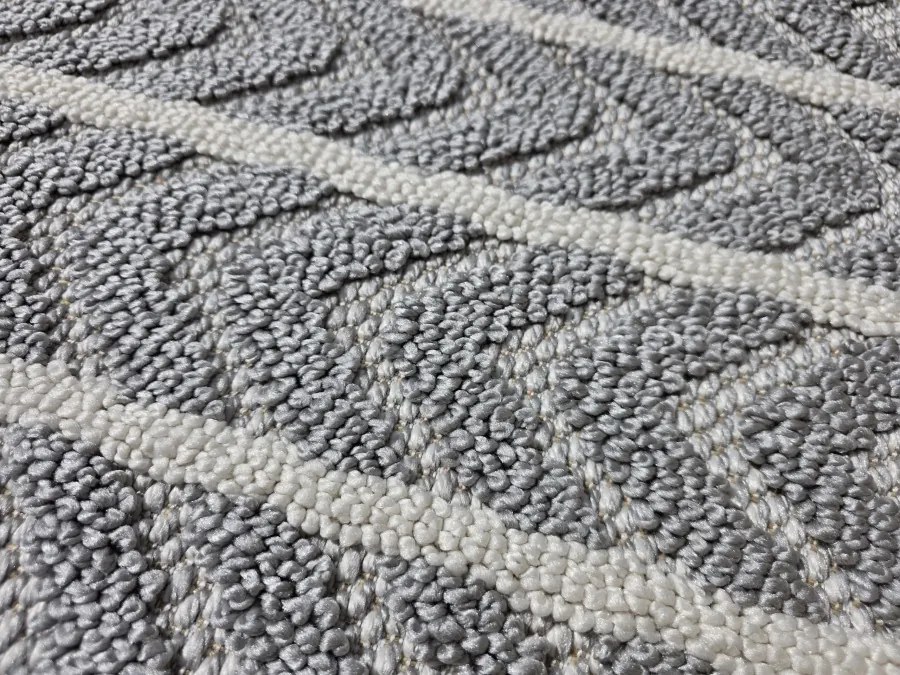 DC Koberec Milano 026 sivá krémová Rozmer: 80×200 cm