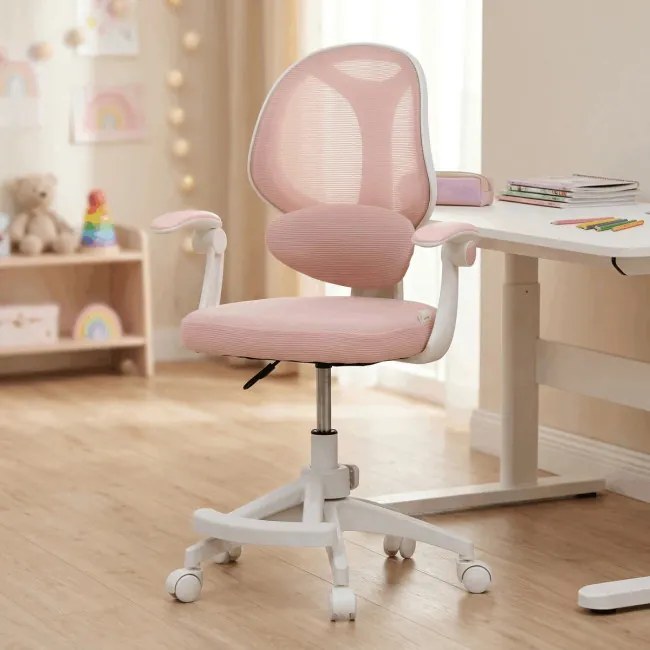 Detská otočná stolička ružová KA-W8008 PINK