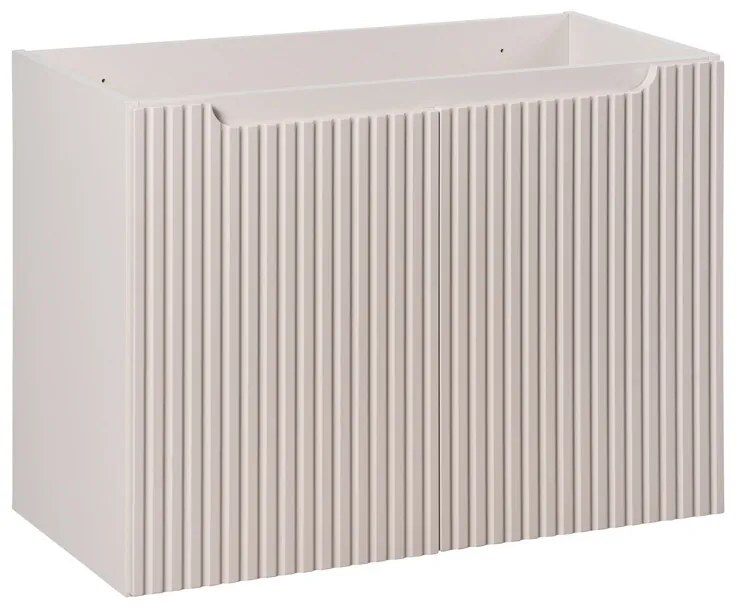 Závesná skrinka pod umývadlo Nova Cashmere I s doskou 80 cm kašmír/dub coast evoke