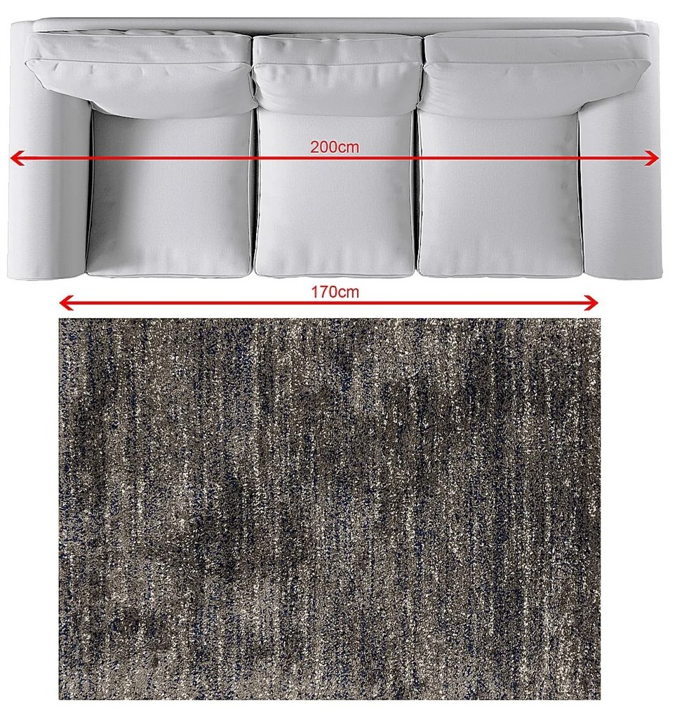 Koberec Royal Nomadic Living dark grey/sailor blue 120x170cm