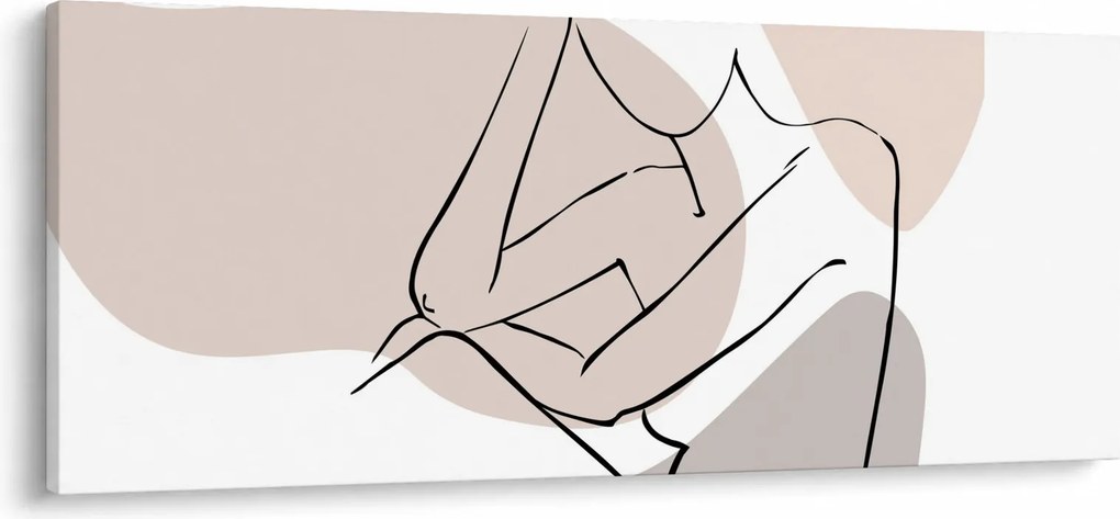 Obraz - Woman body line art N⁰1 (120x50 cm)